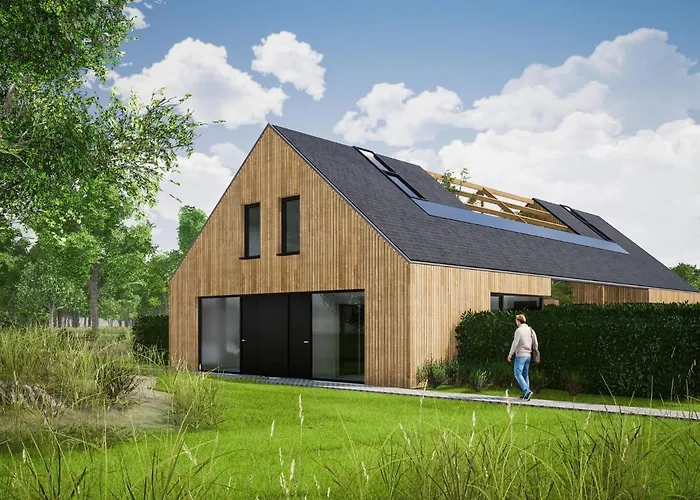 Modern Holiday Home With Wellness, On A Holiday Park, 1 2 Km From The Beach